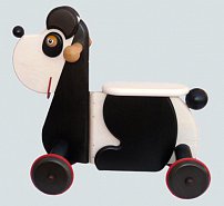 Dřevěné odstrkávadlo Panda